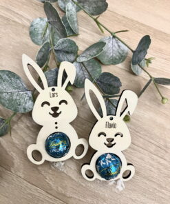 Holzanhänger Osterhase