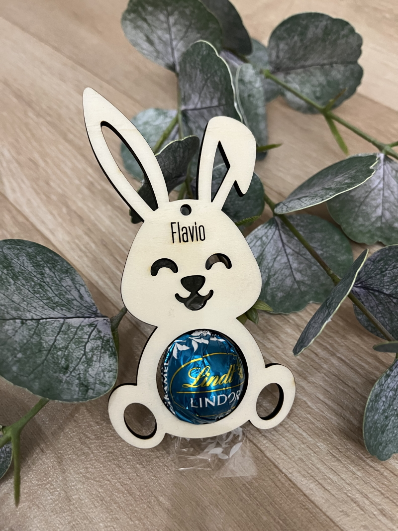 Holzanhänger Osterhase – Bild 3