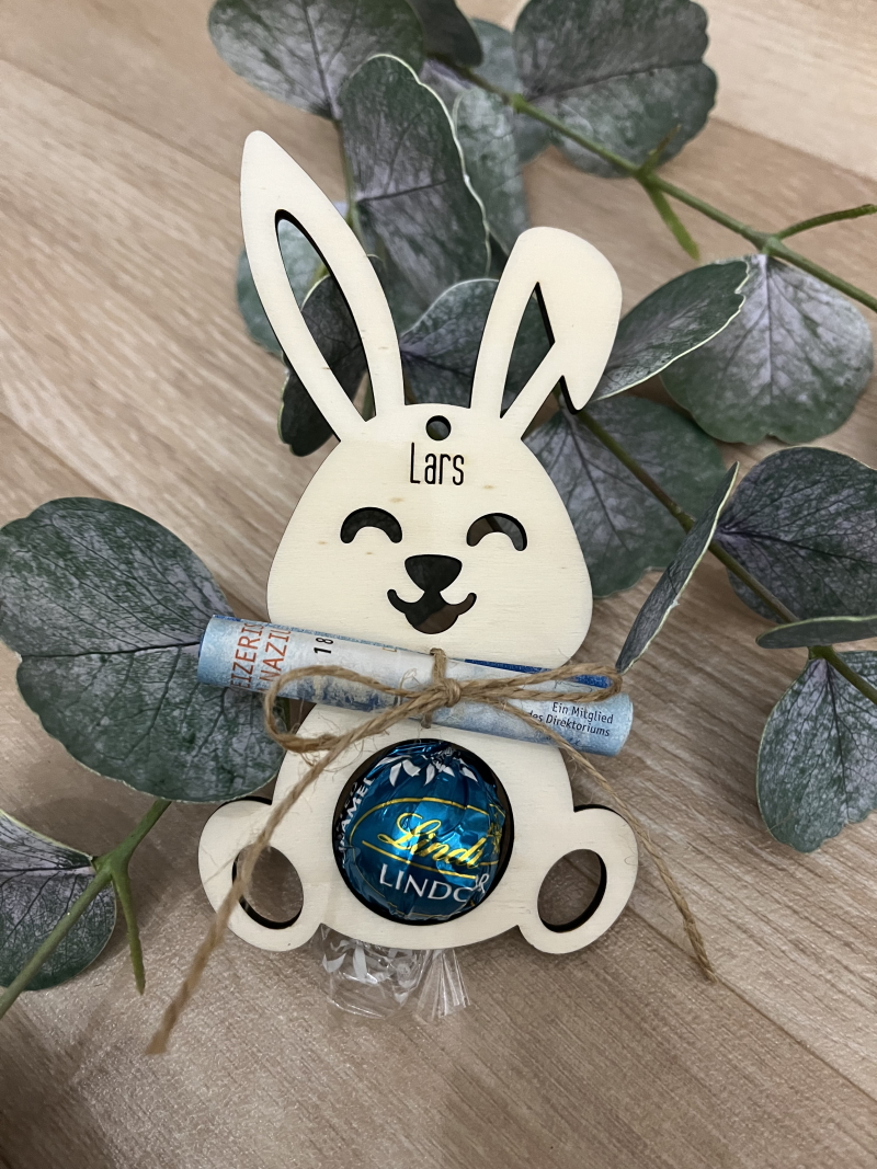Holzanhänger Osterhase – Bild 4